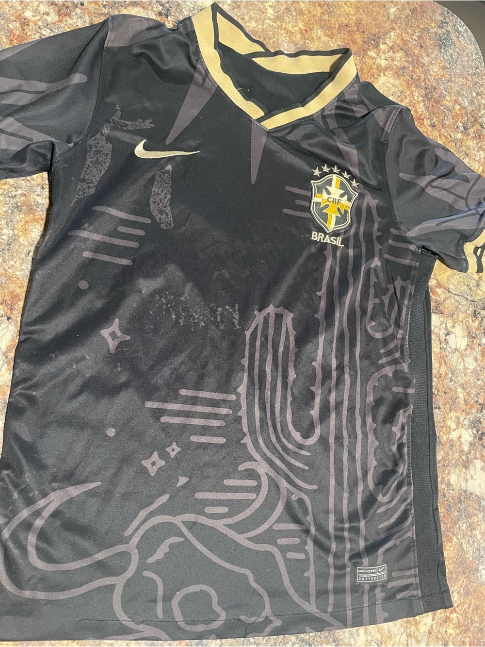 Vintage Nike Brasil Soccer Jersey